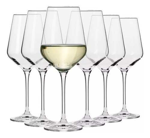 Copa Vino Blanco Krosno Línea Avant Garde Cristal 390ml 6u