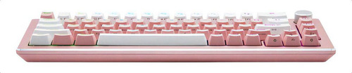 Teclado Gamer Mecânico Cooler Master Rgb Ck721 Switch Azul Cor de teclado Rosa Idioma Inglês US