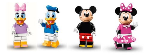 Lego Mickey Mouse, Minnie Mouse, Donald Duck, Daisy Duck Figuras Disney