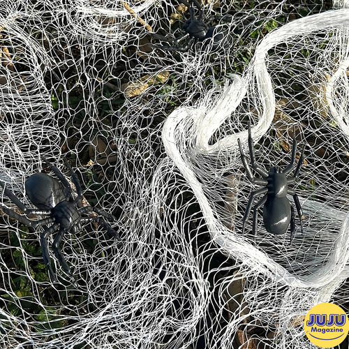 Super Teia Com 2m E 6 Aranhas Decoração Para Festa Halloween