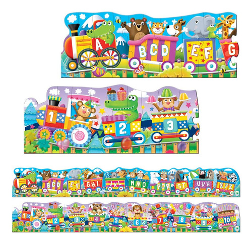 Puzzle Gigante Tren Abc & 123 - Edad 3-5 - Premiado