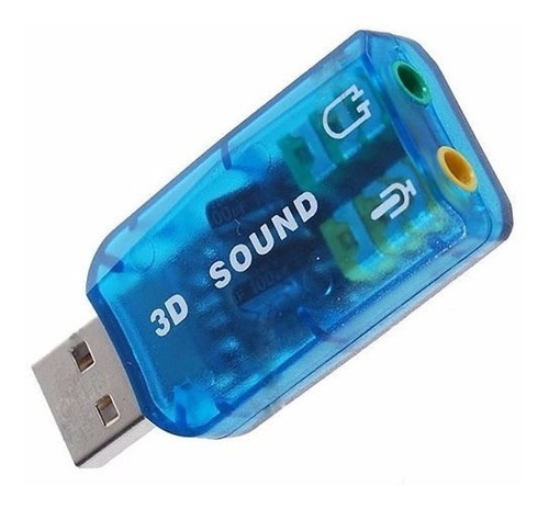 Placa Sonido 7.1 Usb Pc Mac Mic Aux Virtual Dj Skype Centro