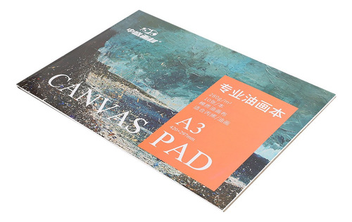 D A3 Canvas Pad Pintura A Óleo Livro De Papel Algodão