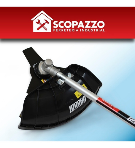 Imagen 5 de 10 de Desmalezadora A Nafta 52 Cc 3 Hp + Arnes Cuchilla Omaha Dn52