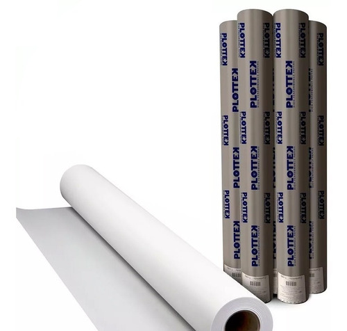 2 Rollos Papel Bond Plotter Bb 401 Plottek .91x100 Mts