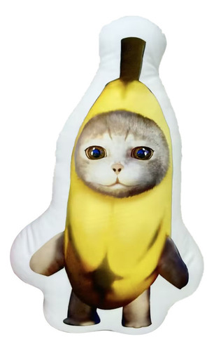 D Muñeca Banana Cat Con El Mismo Cojín, Juguete Creativo