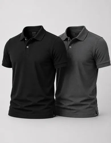Kit 2 Camisa Gola Polo Masculina Básica Piquet
