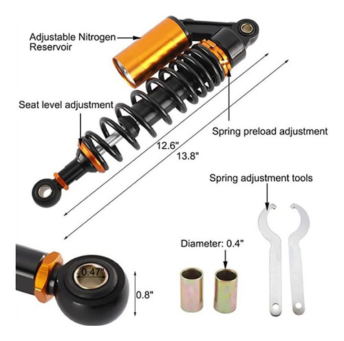 Amortiguador Moto Cambio Amortiguador Universal 340mm