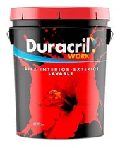 Comprar Pintura Látex Int\u002Fext Lavable Work Blanca Duracril 20lts