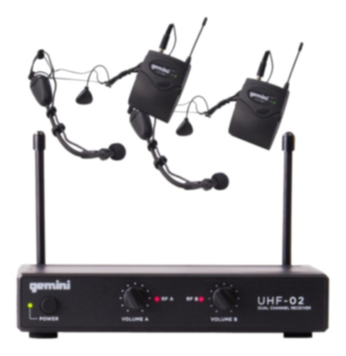 Gemini Sound Uhf-02hl - Equipo De Dj De Audio Profesional De