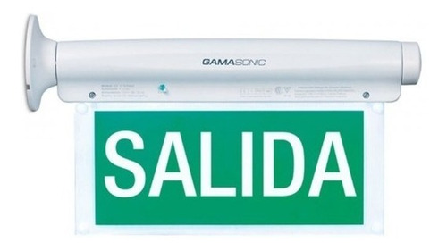 Señalética De Emergencia Letras Blancas, Fondo Verde Color Blanco