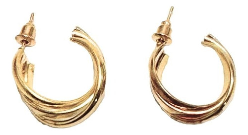 Aretes Arracadas En Oro Laminado San Valentin