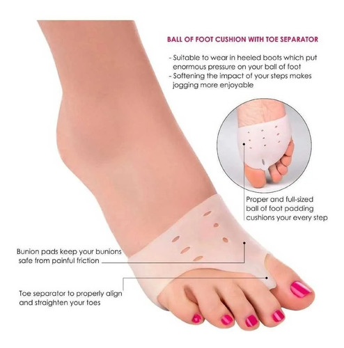 Corrector De Juanetes Hallux Valgus Con Almohadilla (par)