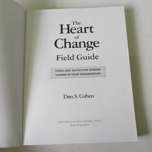 The Heart Of Change Field Guide (Usado)