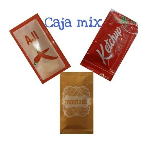 Ketchup,mostaza Y Aji Mini Mix