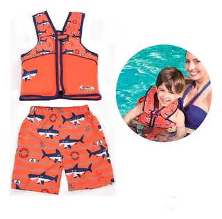 Chaleco Swim Safe + Traje De Baño Niño - Niña - Bestway