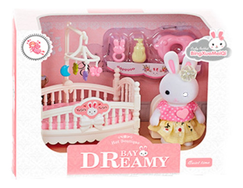 Playset Bay Dreamy Dormitorio Cuna Conejita Universo Binario