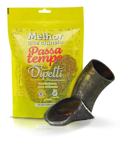 Petisco Passa Tempo Pequeno Dipetti  - Kit 2 Un P/ Cães