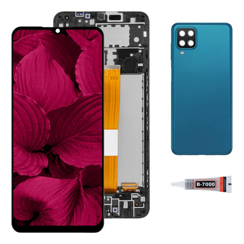 Pantalla Compatible Con Samsung Galaxy A12 C/marco + Tapa