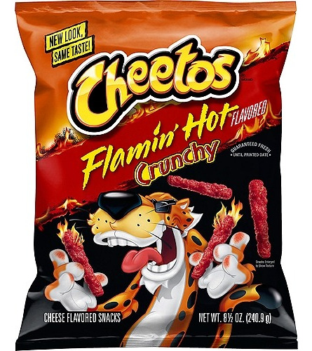 Chetos Flamin Hot Crunchy 240 G. Americanos