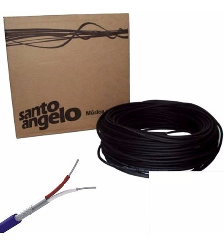 Imagem 1 de 2 de Rolo De Cabo Santo Angelo X-30 P/ Microfone X30 - 100 Metros