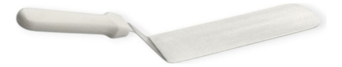 Espatula Plancha Curva Solida Mango Blanco 38 Cm