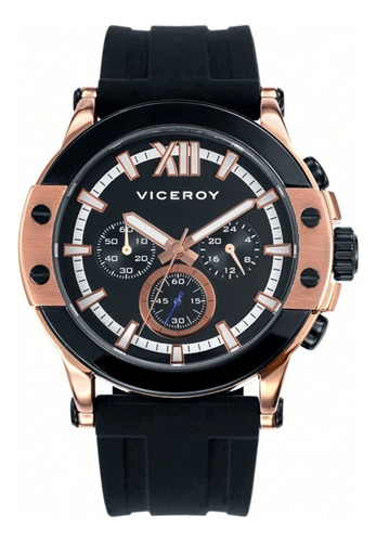 Reloj Viceroy Hombre 40385-93 Cronógrafo /relojería Violeta Color de la correa Negro Color del bisel Negro