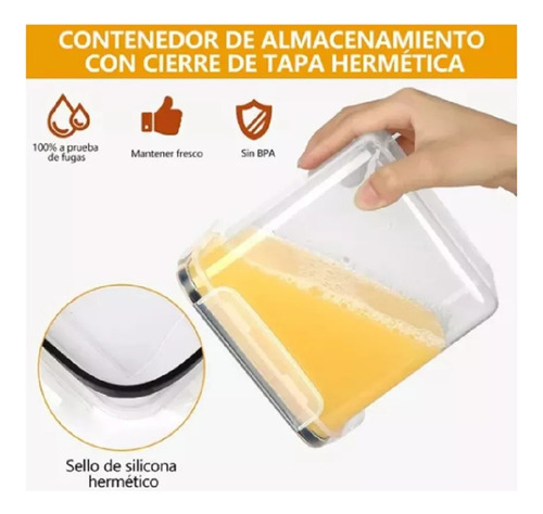 Juego De 28 Recipientes Herméticos Almacenamiento Contenedor