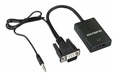 Victsing Vga A La Salida Hdmi 1080p Hd Audio Tv Av Hdtv Adap