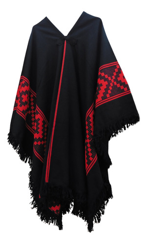 Poncho Gaucho Tradicional Folclore Negro