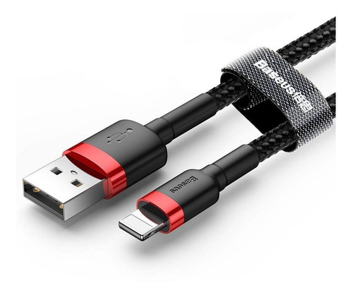 Cable Lightning Reforzado Carga Rápida Uso Rudo 3 Metros