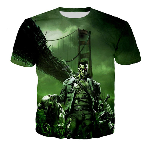 Camisetas Impresas En 3d De Terminator Arnold Schwarzenegger