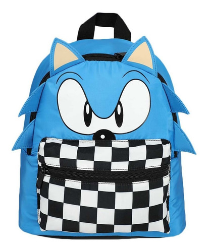 Imagen 2 de 3 de Mini Mochila 3d Decorativa De Sonic The Hedgehog