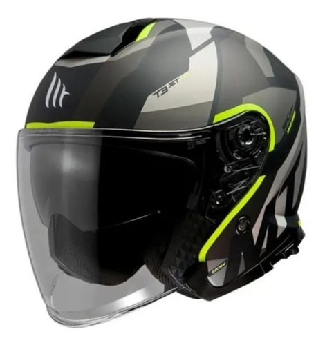 Casco Abierto Mt Helmets Thunder 3 Sv Jet Bow A3 Doble Visor