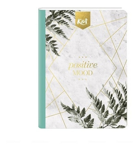 Imagen 5 de 9 de Cuaderno Cosido Kiut Mediano Rayado 100 Hojas + Stickers