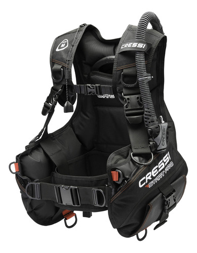 Cressi Start Pro 2.0, Negro/rojo, M