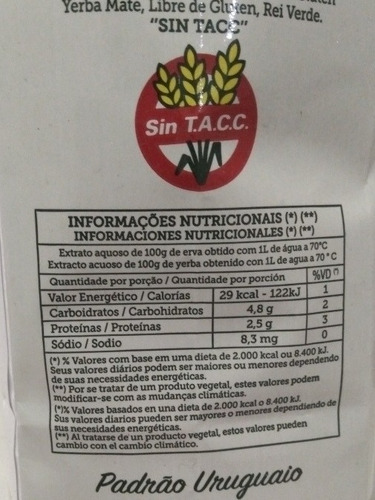 Yerba Rei Verde Classica 500gr