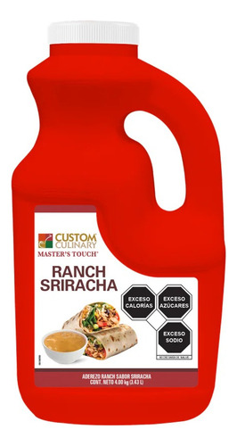 Aderezo Ranch Sriracha 3.5 Kg Custom Culinary