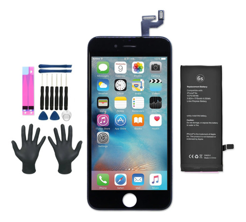 Kit Bateria + Display Tela Touch Compatível Com iPhone 6s