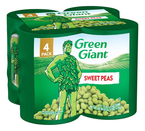 Sweet Peas, 4 Pack Of 15 Ounce Cans