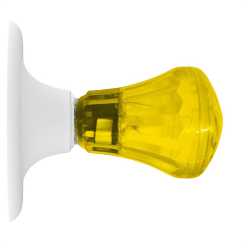 Kit 10 Lâmpadas Strobe Flash Light 1w E27 Pisca Estrobo Luz Amarelo 220v