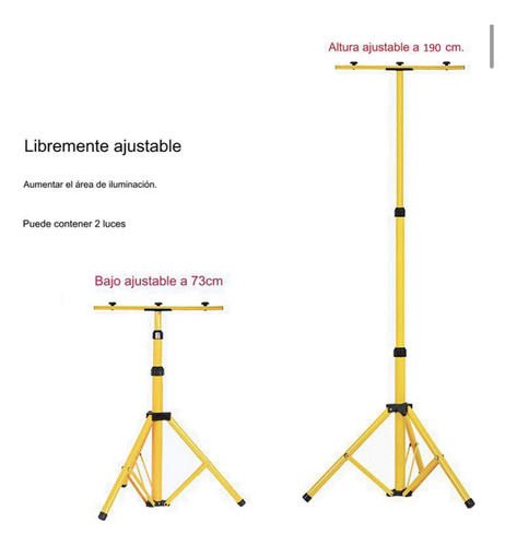 Soporte Atril Tripode Para Foco Led 220v O Emergencia