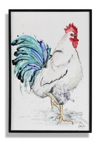 Imagen 1 de 4 de Cuadro Decorativo Gallo Këssa Muebles