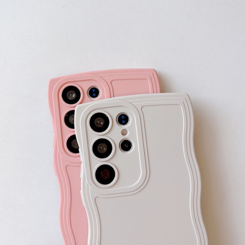 Funda De Silicona Borde Ondulado For Samsung Galaxy+correas