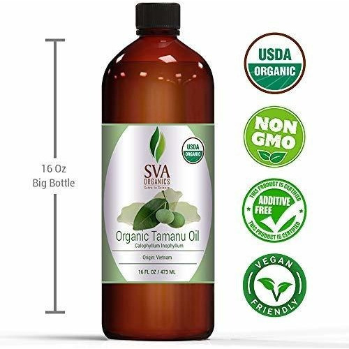 Aceite De Tamanu Sva Organics 100% Organico Certificado Por