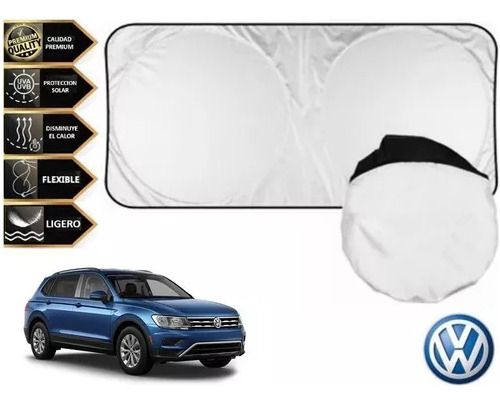 Protector De Parabrisas Cubresol Ventosas Suv Vw Tiguan 2018