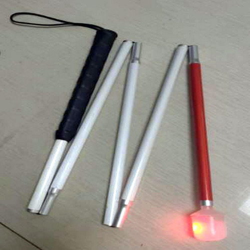 Bastón Ciego Plegable Bastón De Aleación De Sin Luz