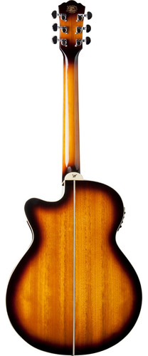 Washburn Ea15 Atb Guitarra Electroacústica Cutaway Color Marrón
