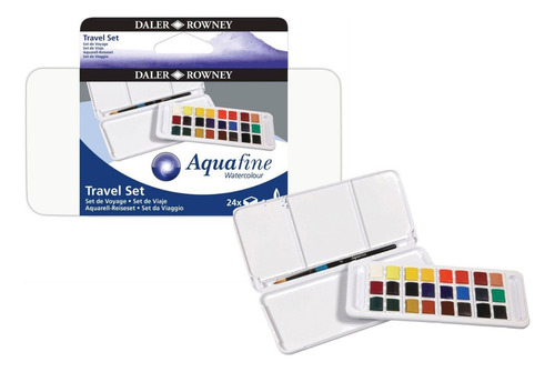 Acuarelas Daler Rowney Aquafine Travel Set X 24 Colores
