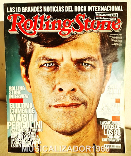 Revista Rolling Stone N# 171 Junio 2012 Pergolini + Envíos